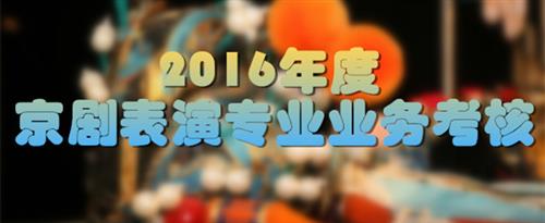 半夜日逼片国家京剧院2016年度京剧表演专业业务考...